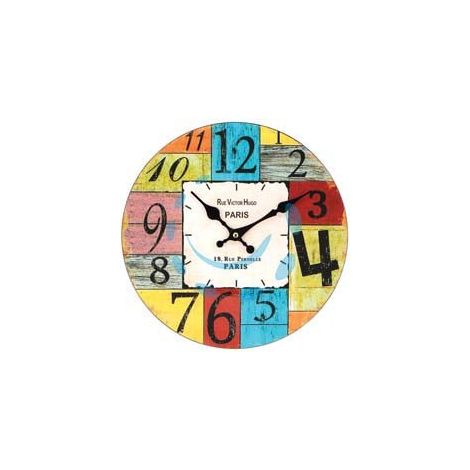 OROLOGIO MURO PARIS COLOR - ø cm.30