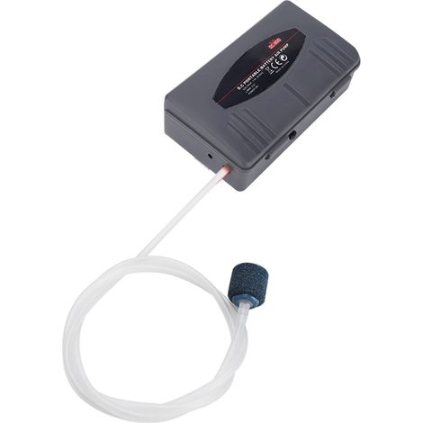 Kits de pompe à air pour aquarium : pompe à oxygène avec tube et pierre à air, fonctionnant sur piles. (1/5)