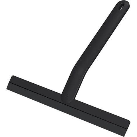 2 Piece Multifunctional Handheld Plastic Squeegee, Glass Cleaner, Window Cleaner, Suitable For Doors And Windows, Car Glass, Bathroom, Toilet, Floor Cleaning, Durable Water Removal Tool(Black)