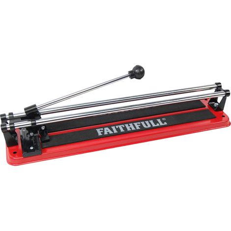 Faithfull Tagliapiastrelle 300 mm - Tagliapiastrelle Manuale a Doppia Guida per Piastrelle da Parete, Pavimento e Cava Fino a 300 mm Quadrati, 210 mm di Diagonale e 10 mm di Spessore (1/2)