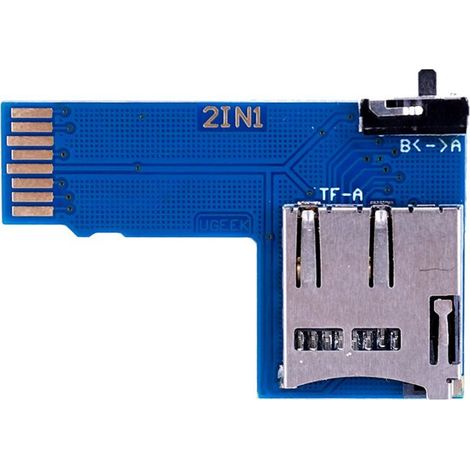 Adattatore dual system switch 2 in 1 per schede di memoria Micro/TF e schede TF per Raspberry Pi B+ 2B 3B.