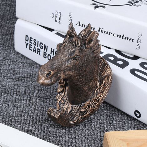 Manteau suspendu en forme d'animal mignon, chapeau, porte-vêtements, crochets, décoration de salle de bain et de chambre à coucher (forme de cheval) (1/5)