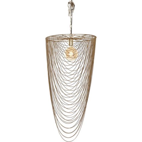 Lampara Techo Hierro 46X46X98 Cadenas Envejecido (1/5)