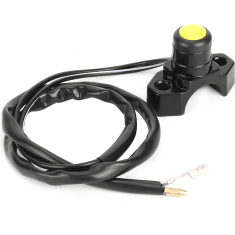 Interrupteur de démarrage et coupe-circuit pour guidon de moto, pit bike, dirt bike, ATV, quad - Modèle A (1/5)