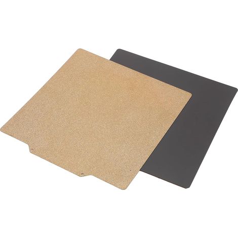 Plaque de Construction Magnétique en Acier, Plaque de Construction en Acier à Ressort PEI 3D de Imprimante avec Base de l'aimant 200 X 200 Mm Double côté 3 en 1 de pour (1/5)