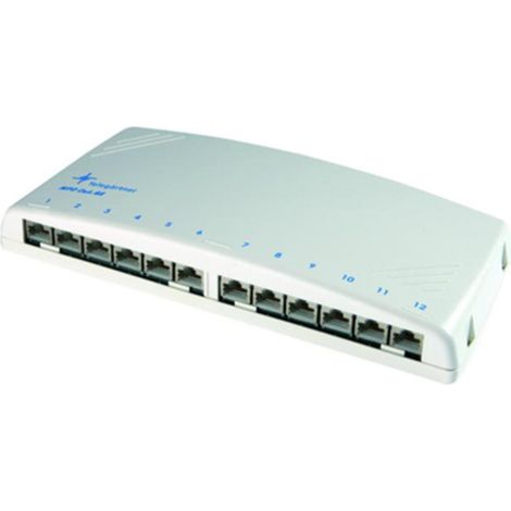 Mini répartiteur MPD12-HS K Cat.6A (IEC), gris clair