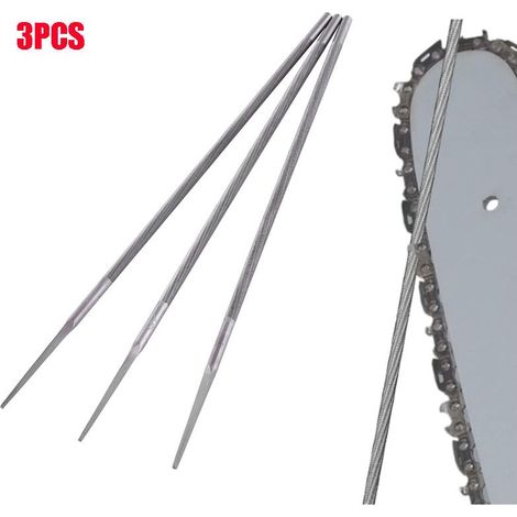 – Lot de 3 limes rondes 4 mm pour tronçonneuse – Acier à roulement – Affûtage professionnel – Compatible Stihl/Husqvarna (1/5)