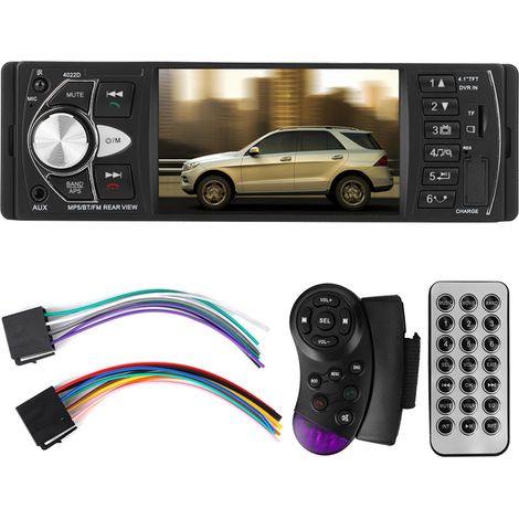 Autoradio MP5 Bluetooth 4.1 pouces Mains-Libres Micro FM Stéréo Lecteur Audio Voiture (1/5)