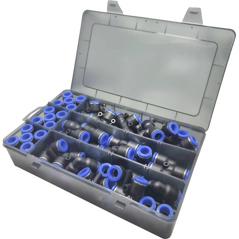 TRU COMPONENTS Connettore pneumatico TC-14109148 TC-Fitting set - 10 mm Ø tubo: 10 mm 60 pz.