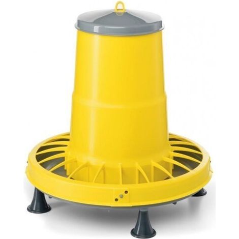 Mangeoire plastique réglable 15.5kg sur pieds – Abreuvoir pour basse-cour – Conception durable – Facile à monter – River Systems