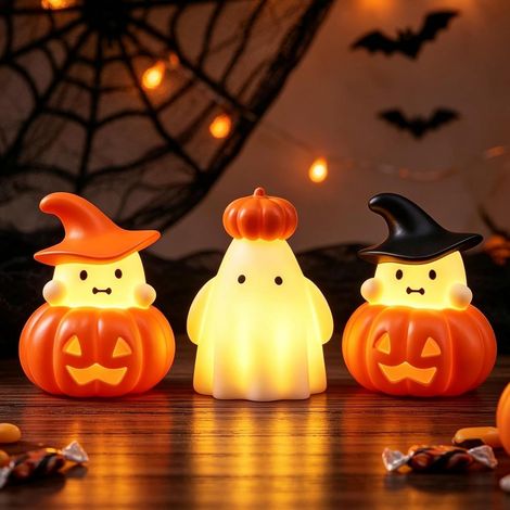 Fantome Halloween Dekoration,3 Pièces Jolie Décoration de Tisch – dekoratives Zubehör für Haushalt, Party und (1/5)
