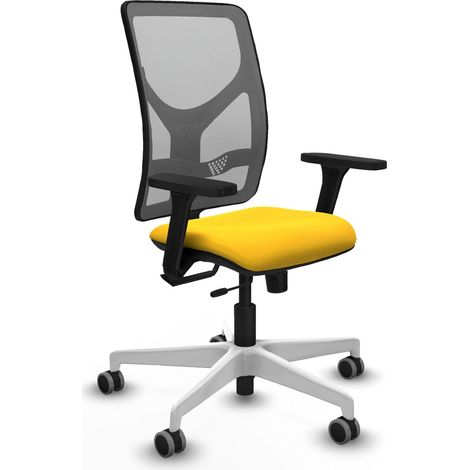 Sedia da ufficio piqueras y crespo Motilla grigio ecopelle (1/2)