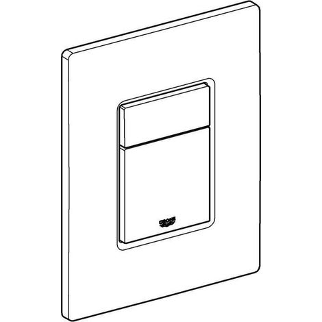 GROHE 38845MF0 WC-Betätigung Skate Cosmop. 38845 Glasoberfläche chrom/daVinci weiß (1/5)