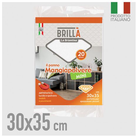 Panno mangiapolvere mini 30x35cm 20pz La briantina