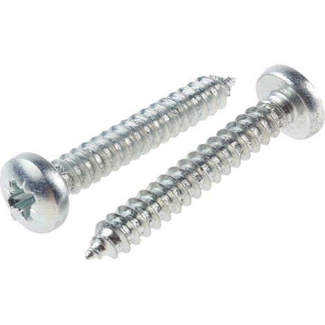 Vis autotaraudeuse RS PRO, N°10 x 32mm, tête Cylindrique, en Acier ( Prix pour Boîte de 100 )