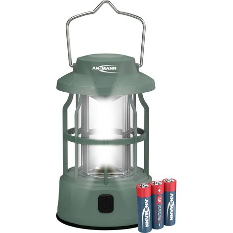 ANSMANN LED Campinglampe, akkubetriebene Outdoor Laterne mit 3 Leuchtmodi (1/5)
