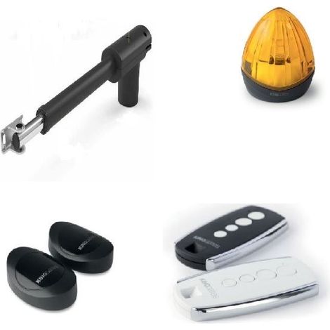 Kit de motorisation LINEARK400230 portail battant, 3m 300Kg, téléco+ cligno+ photocellule. - KG - (1/2)