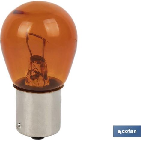 Lampada Cofan 1 polo ambra offset py21w (bau15s) 12v "vendita unitaria"