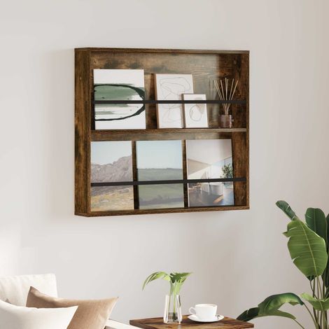 Magazinregal Geräucherte Eiche 80 x 12 x 70 cm Holzwerkstoff