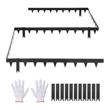 Bordure de Jardin Métal 101 - 6x11 4 cm Bordure de Pelouse Acier (1/5)