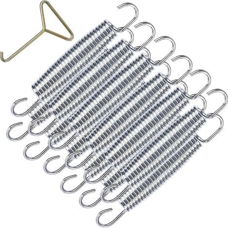 10 pcs 5 inch Ressorts de Trampoline de Rechange, Ressorts de Trampoline Robustes, Ressorts de trampoline fitness + 1 Outil de Ressort (1/5)