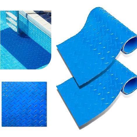 2 pièces de Tapis de Marche pour Piscine,90 x 23 cm  Tapis de Protection pour Piscine,Tapis de Marche pour Piscine Antidérapant pour Piscines, pour marches (1/5)
