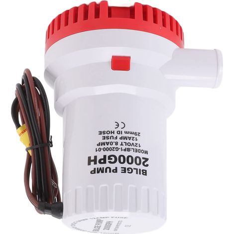 Pompa di sentina da 2000 GPH – Nessun micro-funzionamento – Facile da rimuovere – 12V per laghetto