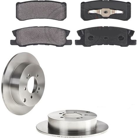 KIT FRENI POSTERIORI compatibile con CITROEN C-CROSSER (VU,VV) - DISCHI + PASTIGLIE OEM: FDB1992 / 17776 /SOSTITUZIONE DIRETTA/BASSA POLVERE/SILENZIOSO (1/5)