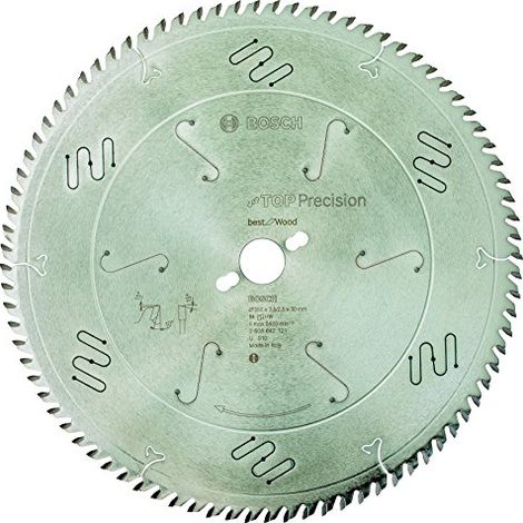 Lama da sega circolare Top Precision, ideale per legno, 350 x 30 x 3,5 mm, 84 denti