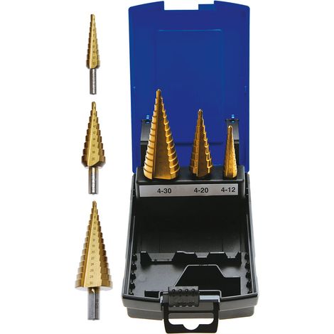 BGS TECHNIC SET DI 3 PISTOLE IN ACCIAIO HSS 4241