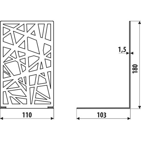 Support AD204, LINES, structure noire (1/2)
