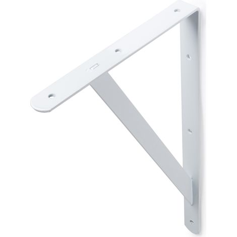 Escuadra para Estantería Estilo Decorativo Fabricado en Acero Acabado en Blanco Medidas 30250397 mm Sistema de Fijación 1 Unidad -