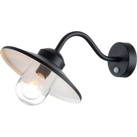 [GEBRAUCHT] B-Ware Elstead Außenwandleuchte Klampenborg Leuchte Lampe schwarz Bewegungsmelder (1/2)