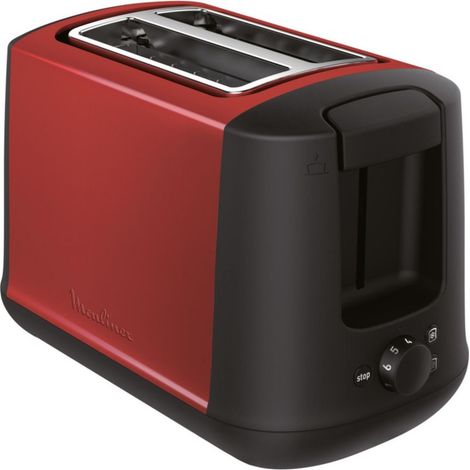 Roter toaster mit 850 w und 2 steckplätzen - Moulinex - LT340D11