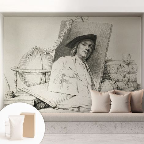 Tapete Vliestapete mit Kleber - Wanddekoration Wohnzimmer - Tapete Schlafzimmer Künstlerisches Porträt 208x146 cm (1/5)