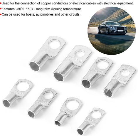 Lot de 60 borniers en cuivre avec port d'inspection série SC, adaptés aux connecteurs de circuits basse tension pour l'automobile, la marine et autres applications similaires. (1/5)