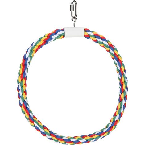 Climbing ring for parrots, cotton rope, swing, chew toy for small and medium-sized parrots