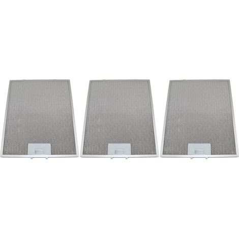 3 x Universal Cooker Hood Metal Grease Filter 274mm x 334mm (1/2)