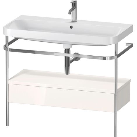 Duravit Happy D.2 Plus c-shaped Set mit Metallkonsole und
