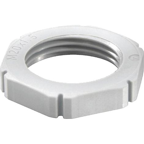 Wiska 10060812 EMUF 20 Contre-écrou résistant aux chocs M20 plastique gris clair 100 pc(s) W468242 (1/2)