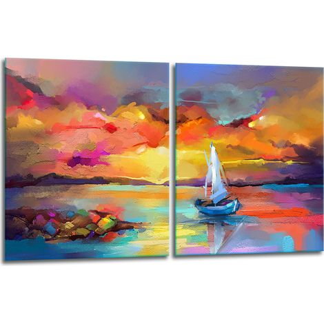 2 plaques de protection en verre pour cuisinière, image 40x52 (1/5)