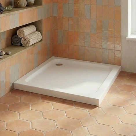 Duchy Carn Anti-Slip Stone Resin Square Shower Tray 800mm x 800mm