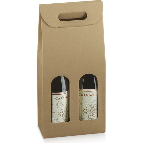 Scotton Scatola 2 Bottiglie Champagne 200 x 100 x 385 Mm Avana 10 Pz