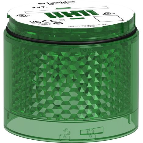 Elemento luminoso a luce fissa Verde 70mm Harmony XVB7 Schneider XVB7C23