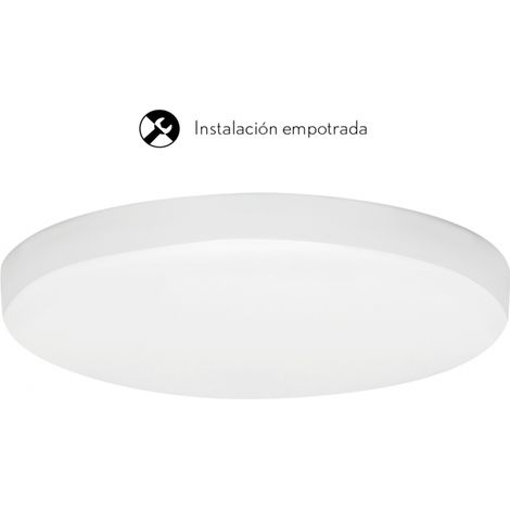 Downlight empotrable lira redondo 1x30w led 2700lm 4000k 120° al.1,8xd.20cm blanco (1/3)
