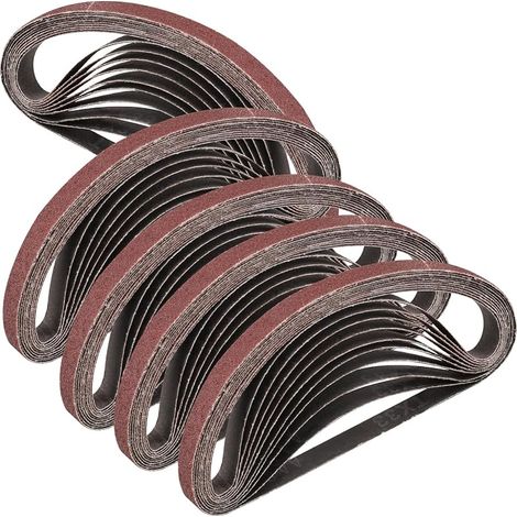 Bande Abrasive 13 x 457 mm,50PCS 80 grain Ensemble de Bandes Abrasives (1/5)