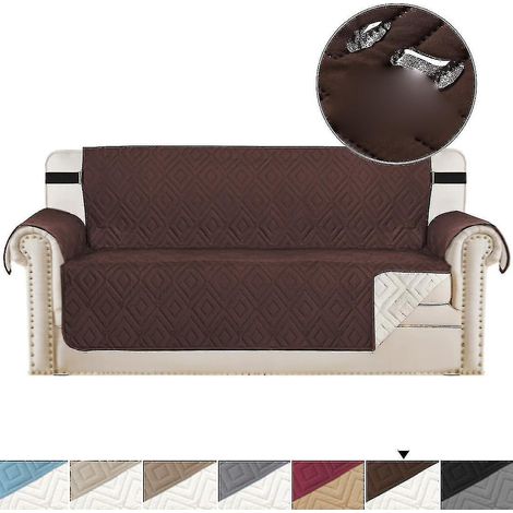 Universelle Haustiersofabezüge, wasserdicht und rutschfest, schwarz - 1-Sitzer - subaoe - 1-Sitzer - Braun