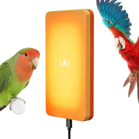 Chauffe-Oiseau Chauffante À Température Constante Chauffage Anti-Morsure Pour Cage À Oiseaux pour Volaille Extérieur Hiver Bain Poulailler Poules Petits Animaux (1/5)