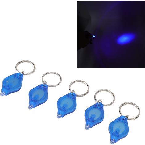Mini-LED-Fingerlampe, tragbar, Schlüsselanhänger, blaues Licht (1/5)