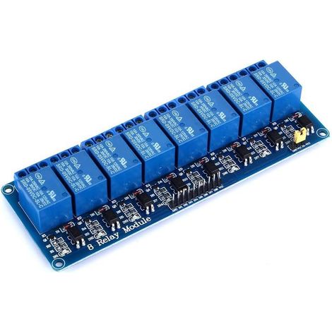 Module Relais 5V DC 230V, 8 Canaux avec Optocoupleur 8 Canaux, Optocoupleur, DC 5V / 230V, Pour Mega 2560 (1/5)